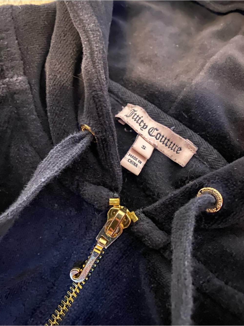 Y2K Juicy Couture Black Velour tracksuit S - Picture 5 of 6